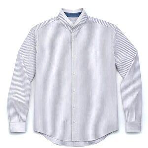 Zara Men's Stripped Button Down Shirt With Patches Slim Fit  Size XL